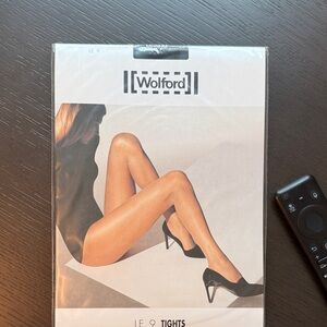 Wolford LE 9 Black Tights, size medium, NIP